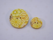 Shades of Yellow Floral Buttons