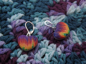 Rainbow Hearts Stitch Marker Set